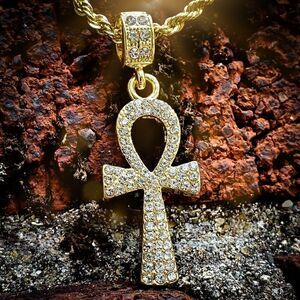 Iced Out Ankh Hip Hop Jewelry